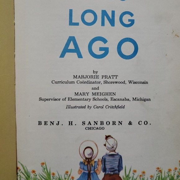 Long Long Ago By Marjorie Pratt & Mary Meighen EX-LIB HC Vtg 1930s - Picture 4 of 6